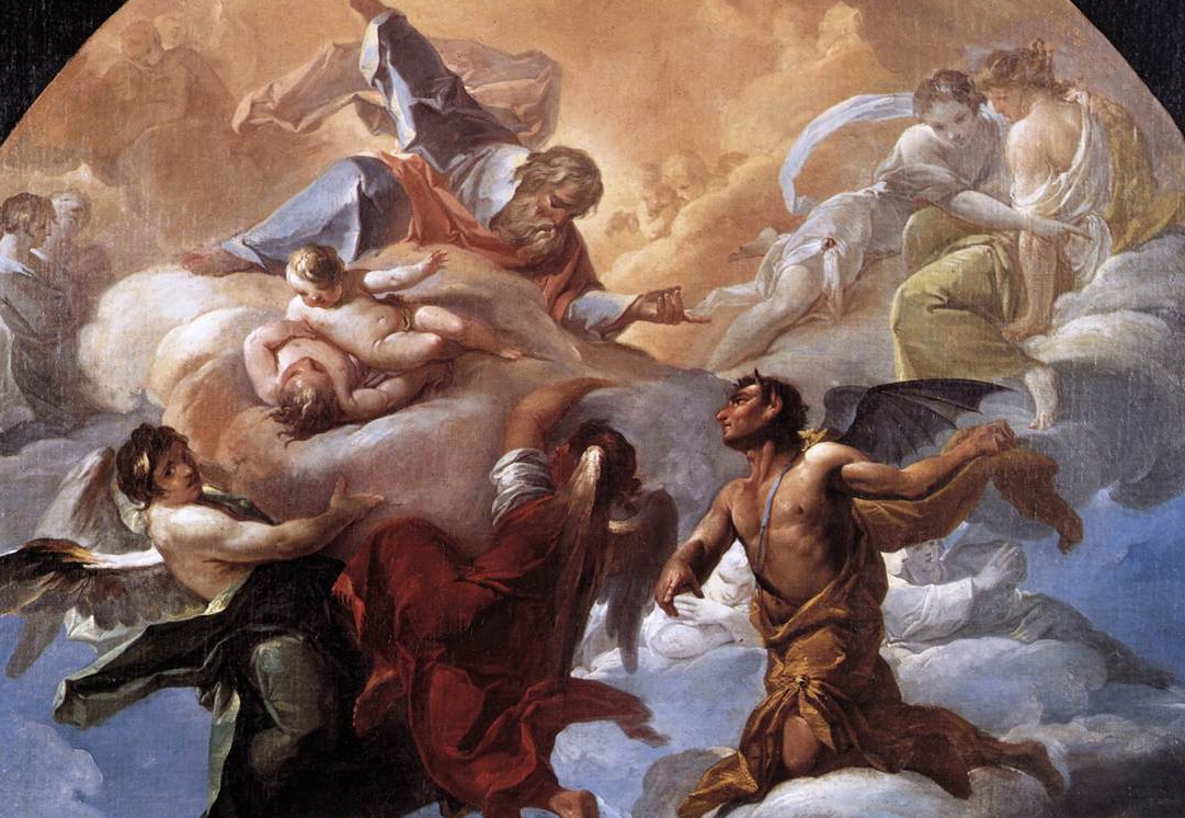 roman gods fighting